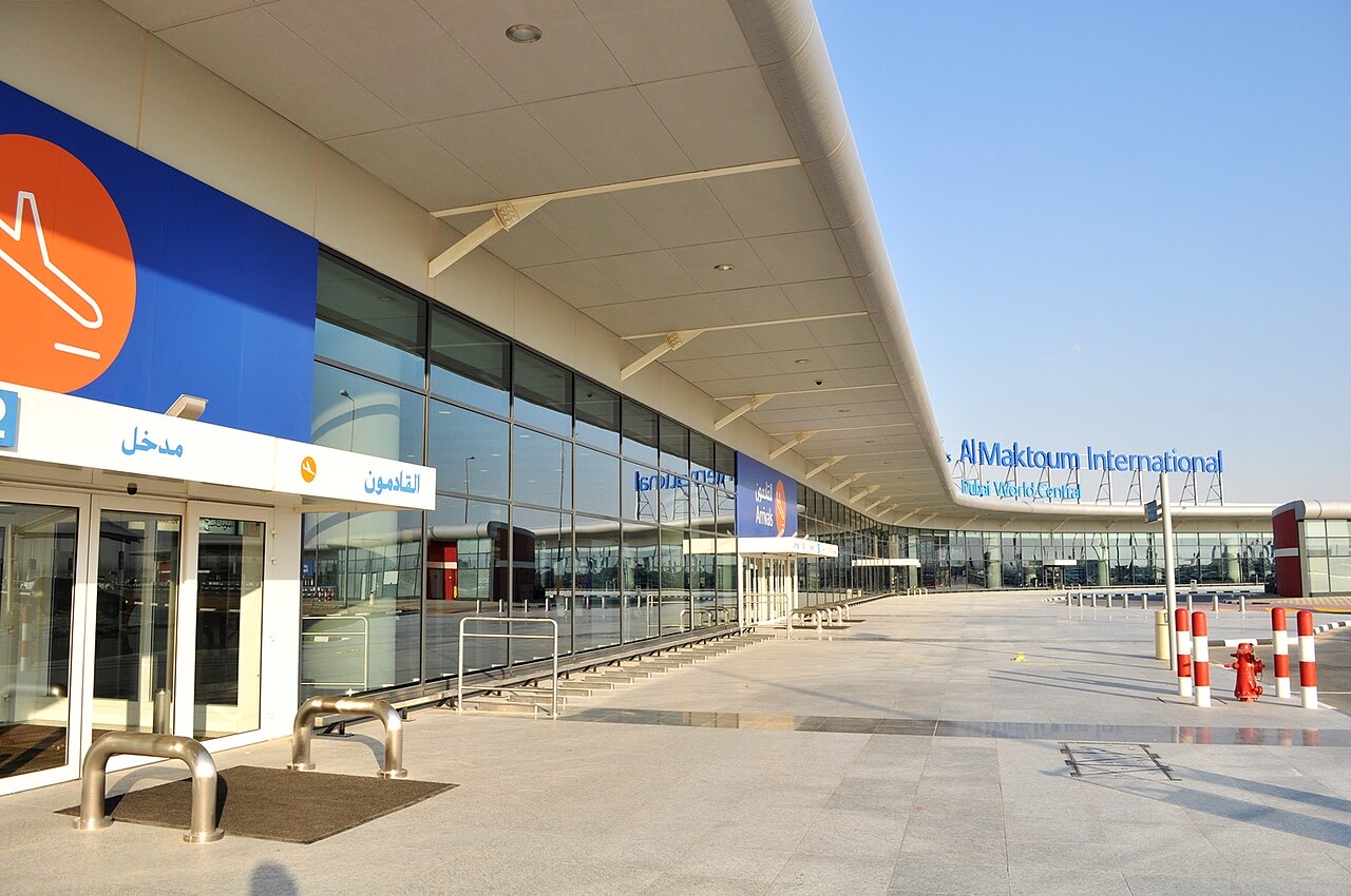 The existing terminal at Al Maktoum International Airport