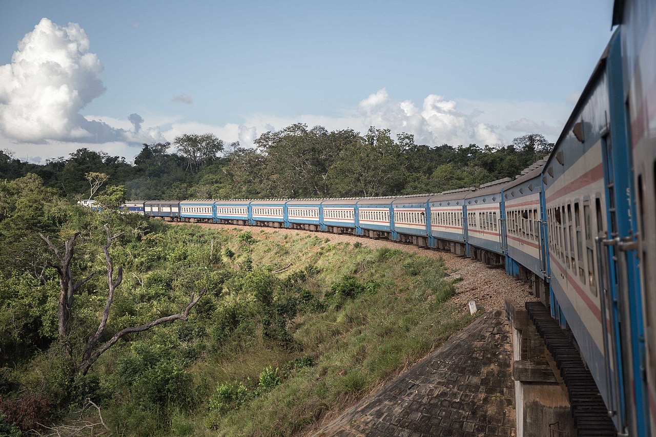 A TAZARA passenger train in southern Tanzania